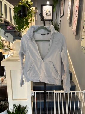 Danskin Light Blue Half-Zip Pullover Hoodie
